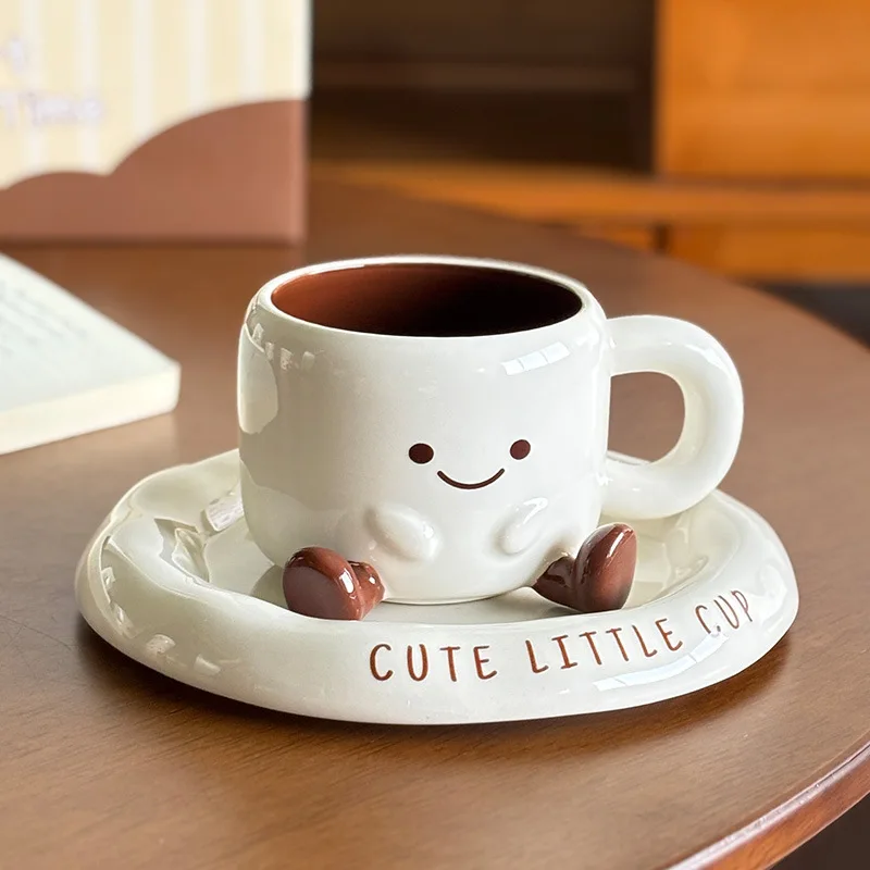 Small Feet High-value Cup Cute Milk Cup Ceramic Water Cup Mug Office Coffee Cup with Saucer Creative Coffee Mug Home Coffee Cup
Small Feet High-value Cup Cute Milk Cup Ceramic Water Cup Mug Office Coffee Cup with Saucer Creative Coffee Mug Home Coffee Cup