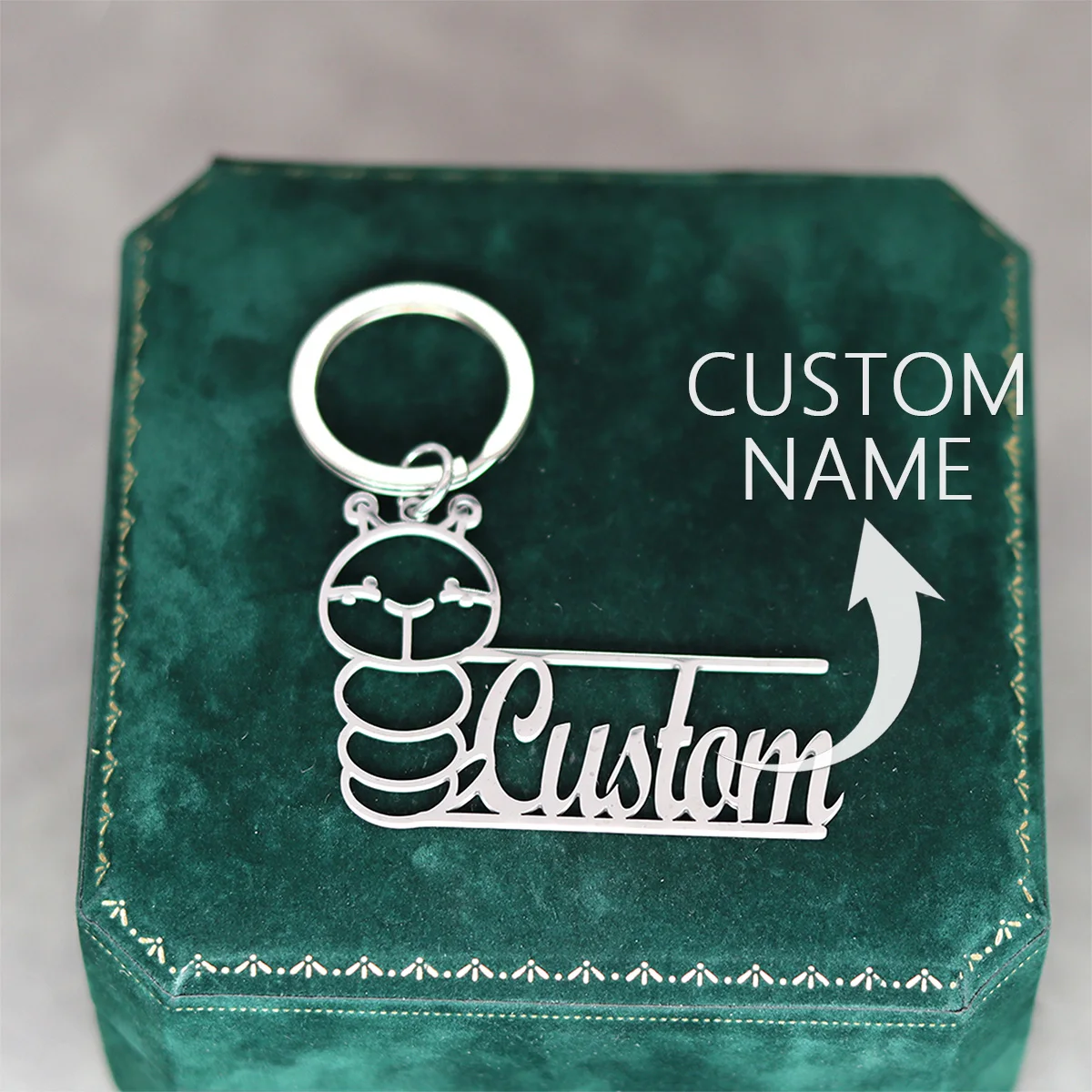 Custom Name Keychain Personalized Stainless Steel Caterpillar Keyring Family Member Birthday Gift Accessory for Men Women
Custom Name Keychain Personalized Stainless Steel Caterpillar Keyring Family Member Birthday Gift Accessory for Men Women