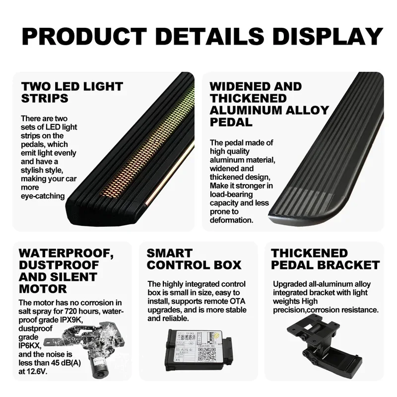 High Quality Automatic Retractable Electric Side Steps Power Running Boards For Carnival 2016 2018 2019
High Quality Automatic Retractable Electric Side Steps Power Running Boards For Carnival 2016 2018 2019