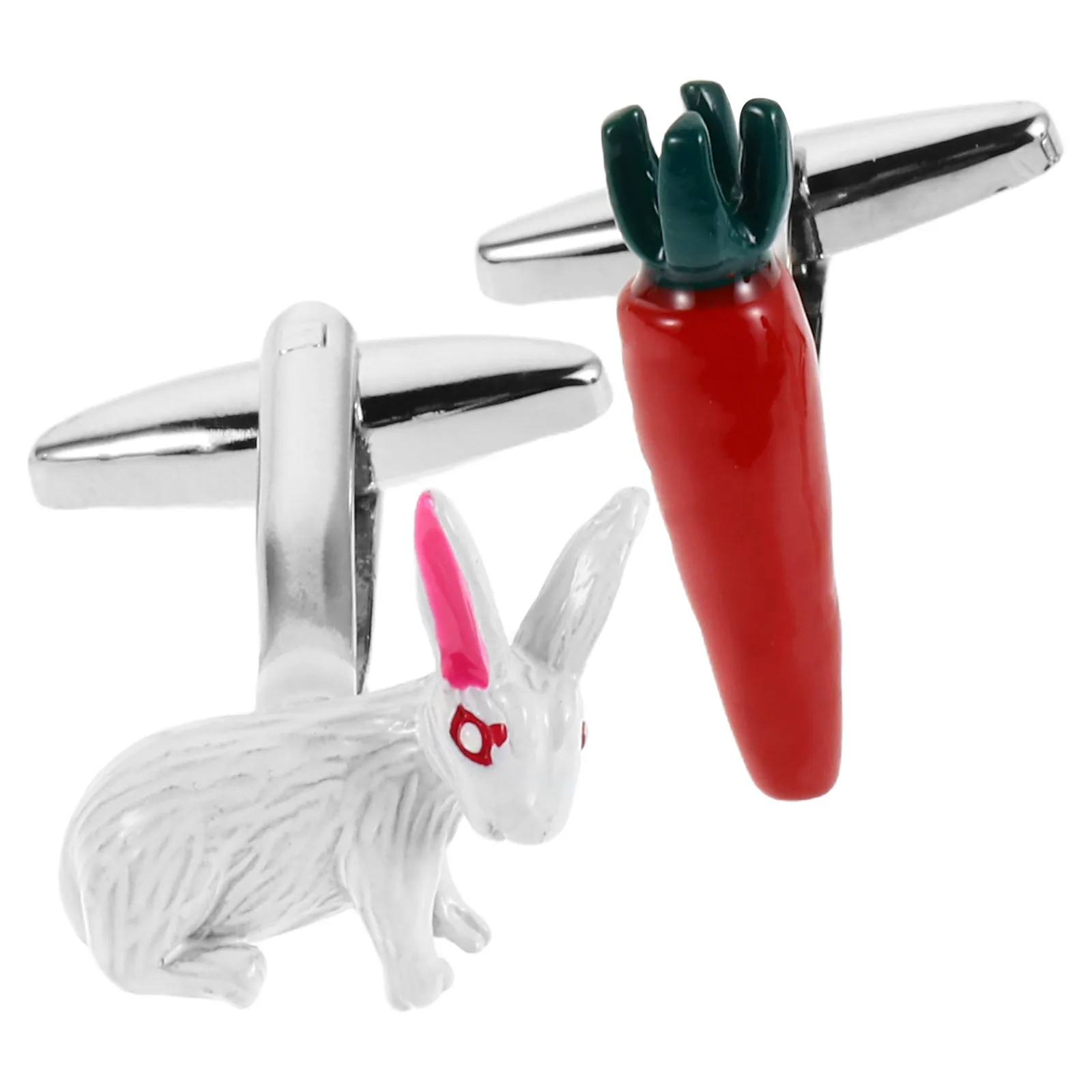 Easter Cufflinks Rabbit Carrot Design Copper Material Jewelry Accessory for Mens Shirts Business Clothes Occasions Gifts
Easter Cufflinks Rabbit Carrot Design Copper Material Jewelry Accessory for Mens Shirts Business Clothes Occasions Gifts