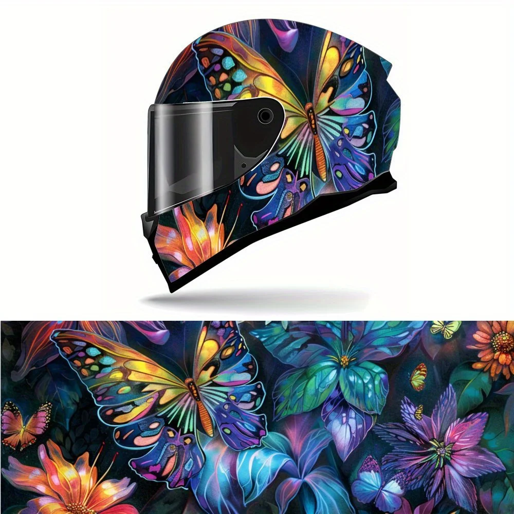 The beautiful butterflies dancing in the magical forest Print Full Helmet Wrap Sticker Motorcycle Helmet Racing Graphic Decal Vi 
The beautiful butterflies dancing in the magical forest Print Full Helmet Wrap Sticker Motorcycle Helmet Racing Graphic Decal Vi