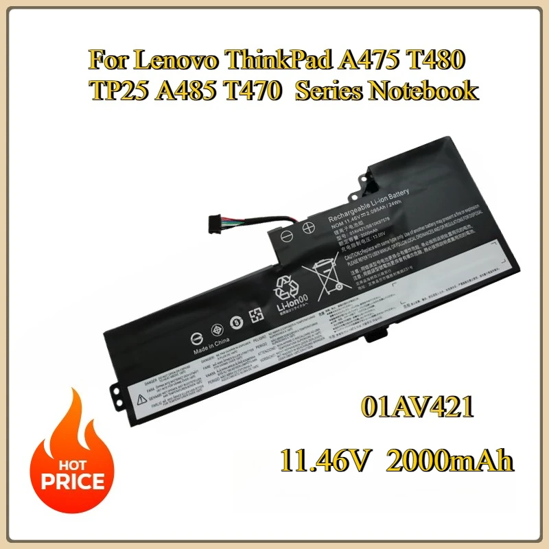 Новый внутренний аккумулятор для ноутбука 01AV421 01AV489 01AV419 01AV420 для ноутбука Lenovo ThinkPad A475 T480 TP25 A485 T470 Series
Новый внутренний аккумулятор для ноутбука 01AV421 01AV489 01AV419 01AV420 для ноутбука Lenovo ThinkPad A475 T480 TP25 A485 T470 Series