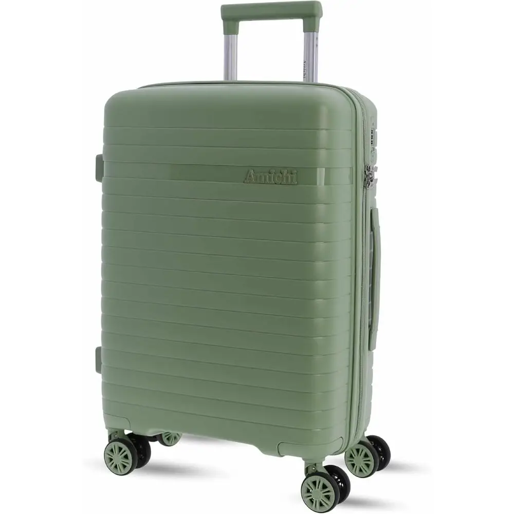 Durable 4-Wheel Cabin Suitcase with TSA Lock, Green, 55x40x20 cm
Durable 4-Wheel Cabin Suitcase with TSA Lock, Green, 55x40x20 cm