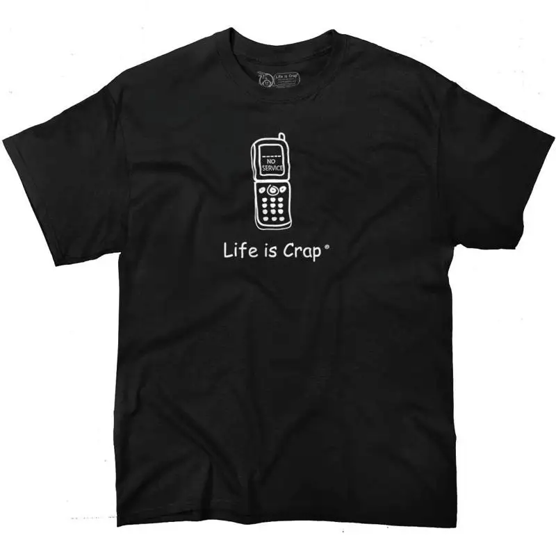 Life is Crap No Service Забавный подарок для телефона Женская или мужская футболка с круглым вырезом
Life is Crap No Service Забавный подарок для телефона Женская или мужская футболка с круглым вырезом