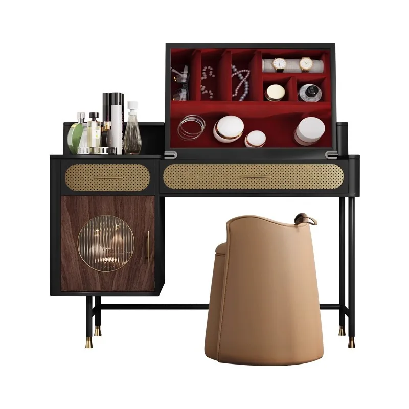Italian light luxury dresser, bedroom high sense, makeup mirror simple small apartment, flip solid wood makeup table, locker
Italian light luxury dresser, bedroom high sense, makeup mirror simple small apartment, flip solid wood makeup table, locker