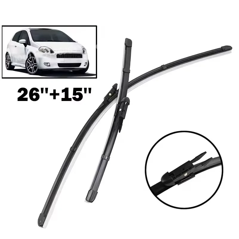 Wiper LHD Front Wiper Blades For Fiat Grande Punto 199 2005 - 2015 Windshield Windscreen Window Car Rain Brushes 26"+15"
Wiper LHD Front Wiper Blades For Fiat Grande Punto 199 2005 - 2015 Windshield Windscreen Window Car Rain Brushes 26"+15"