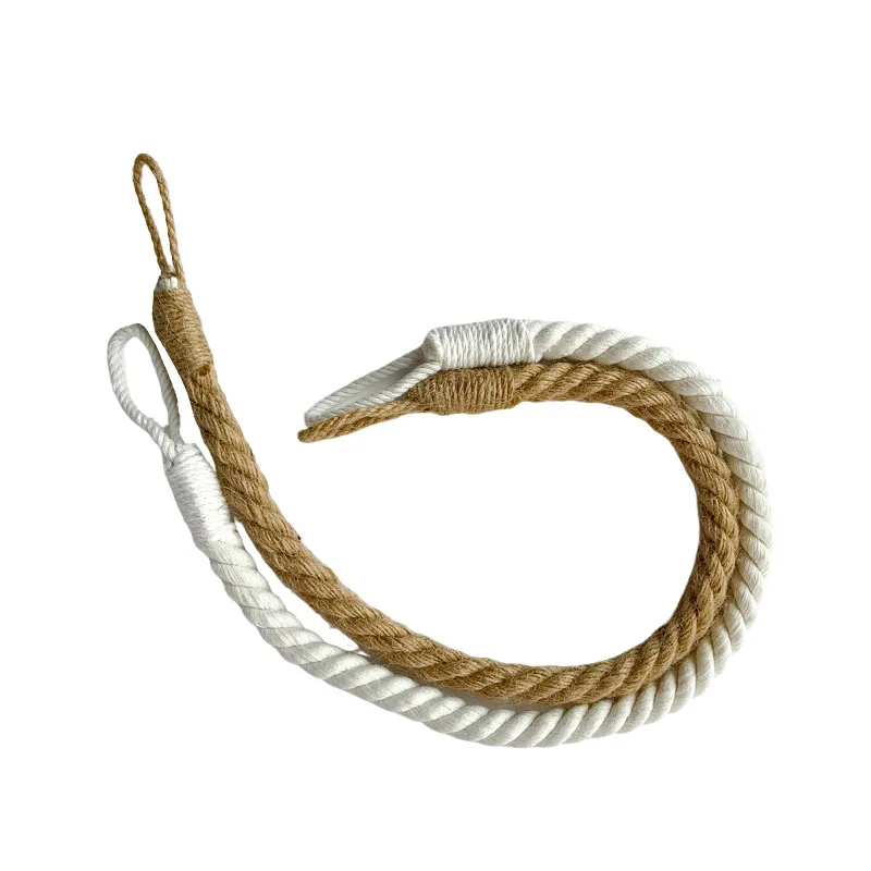 CX curtain buckle storage strap handwoven cotton and linen rope curtain strap
CX curtain buckle storage strap handwoven cotton and linen rope curtain strap
