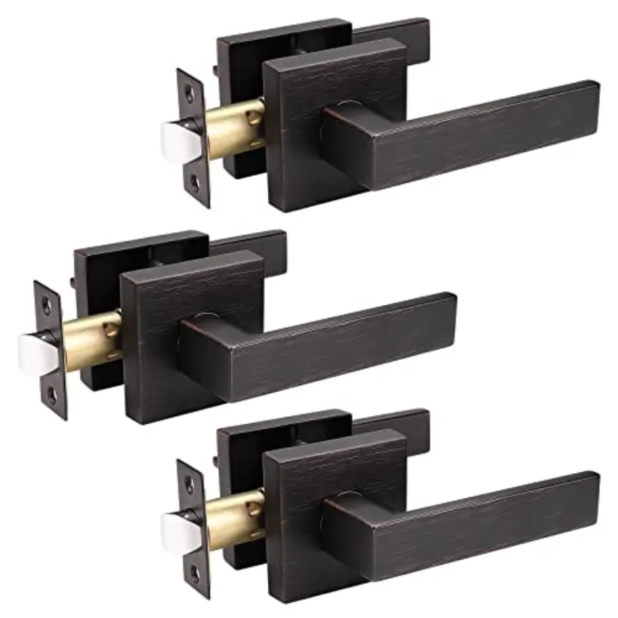 Heavy Duty Passage Door Lever for Closets and Hallway, Moden Square Keyless Door Handle Set with Finish, Non-Locking Interior D
Heavy Duty Passage Door Lever for Closets and Hallway, Moden Square Keyless Door Handle Set with Finish, Non-Locking Interior D