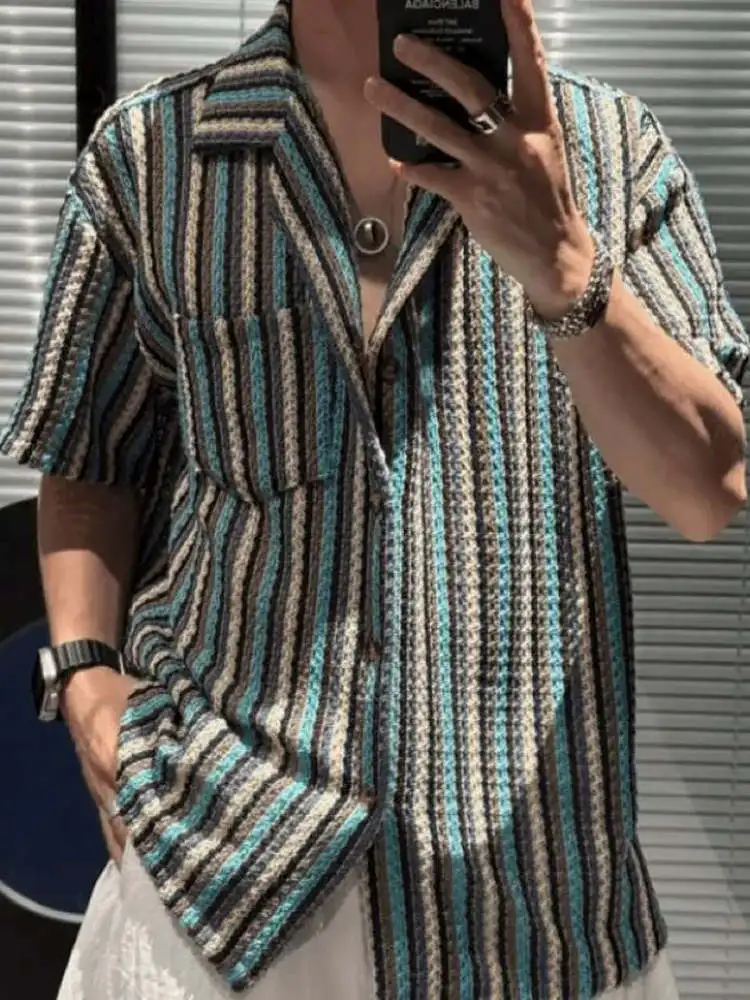 Summer 2025 Men's ort Sve Casual irt American Sle Versatile Loose Fit Breathable Polyester Fiber Youth ular
Summer 2025 Men's ort Sve Casual irt American Sle Versatile Loose Fit Breathable Polyester Fiber Youth ular