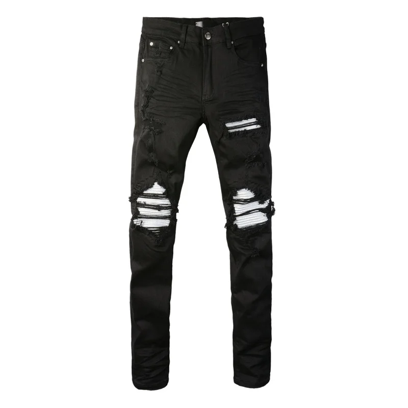 Men'S Jeans High Street Style Ripped Patched Distressed Skinny Pants Stylish
Men'S Jeans High Street Style Ripped Patched Distressed Skinny Pants Stylish