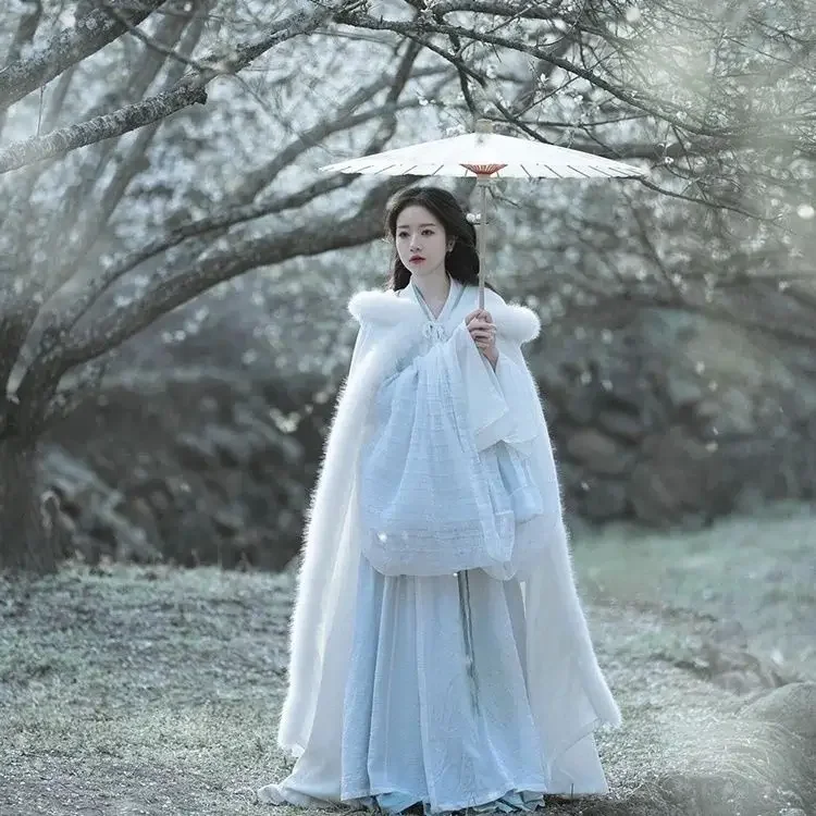 2026 new Autumn Winter Warm Cowl Ne Long Outerwear Women's Thiened Fce Lined Fur Collar Coat Traditional Chinese Hanfu hotsale
2026 new Autumn Winter Warm Cowl Ne Long Outerwear Women's Thiened Fce Lined Fur Collar Coat Traditional Chinese Hanfu hotsale