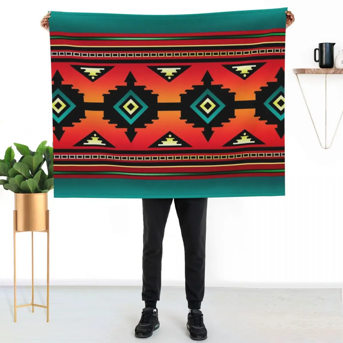 Canyon Navajo Throw Blanket Modern Design Soft Blanket for Home Decor
Canyon Navajo Throw Blanket Modern Design Soft Blanket for Home Decor