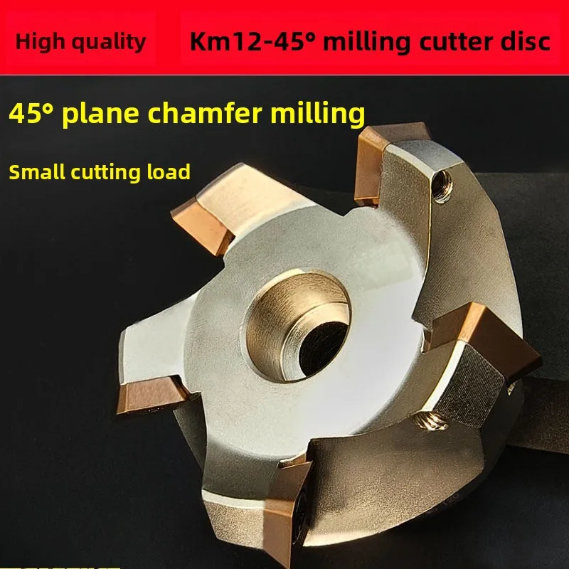 KM12 CNC Face Mill, 45° Plane Chamfer Cutter, SEKT1204 Insert, Reverse Back Milling Cutter for Machining Center
KM12 CNC Face Mill, 45° Plane Chamfer Cutter, SEKT1204 Insert, Reverse Back Milling Cutter for Machining Center