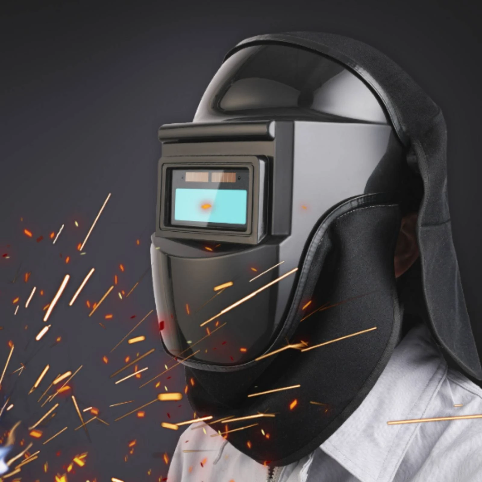 Metal-Joining Helmet Neck Cover Flame-Retardant Metal-Joining Helmet Bib Front Neck Guard Spatter Protection Safety Gear 45 Cm
Metal-Joining Helmet Neck Cover Flame-Retardant Metal-Joining Helmet Bib Front Neck Guard Spatter Protection Safety Gear 45 Cm