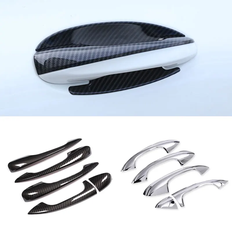 For Mercedes Benz C E GLC Class W205 W213 X253 2017 2018 Car Carbon texture Exterior Door Handle Pull / Door Bowl Cover Trim
For Mercedes Benz C E GLC Class W205 W213 X253 2017 2018 Car Carbon texture Exterior Door Handle Pull / Door Bowl Cover Trim