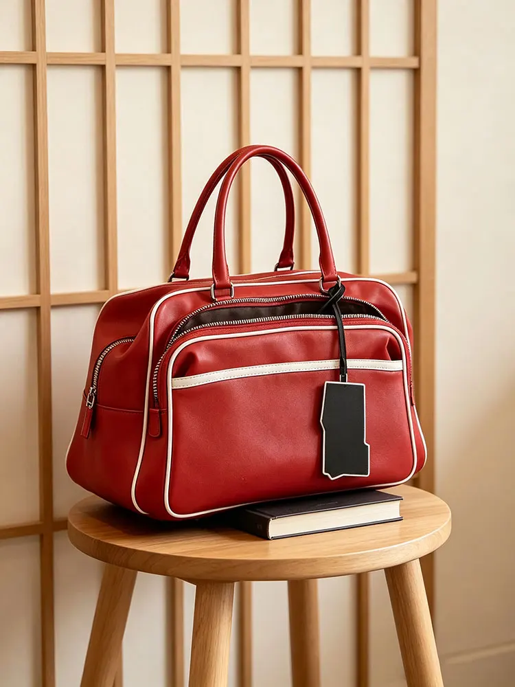 Red Large Capacity Boston Bag Women's Handbag 2026 New Style Commuter Bride Wedding Travel Bag Soft Handle Single Shoulder
Red Large Capacity Boston Bag Women's Handbag 2026 New Style Commuter Bride Wedding Travel Bag Soft Handle Single Shoulder