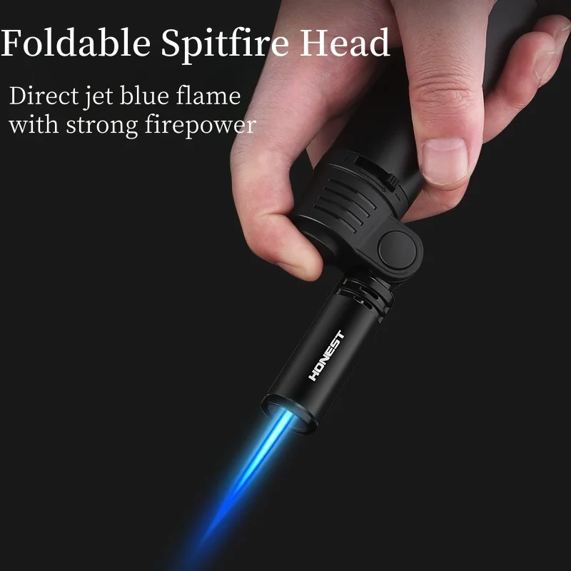 Honest Bend Metal Direct Charge Inflatable Cigar Lighter Windproof Small Welding Gun Outdoor Camping Multifunctional Lighter
Honest Bend Metal Direct Charge Inflatable Cigar Lighter Windproof Small Welding Gun Outdoor Camping Multifunctional Lighter