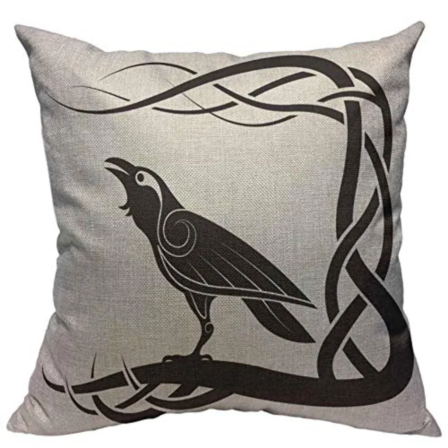 Throw Pillow Covers Black Celtic Pagan White Crow Mythology Cotton Linen Decorative Square Pillowcases Cushion Cover 18 X 18 In
Throw Pillow Covers Black Celtic Pagan White Crow Mythology Cotton Linen Decorative Square Pillowcases Cushion Cover 18 X 18 In