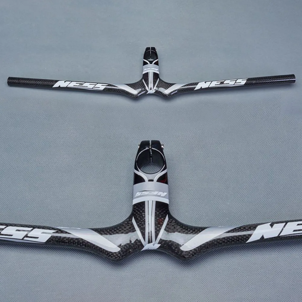 NESS Carbon Bicycle MTB Handlebar Bike Integrated Handlebar With Stem 10 Degree One-shaped Handle Bar 28.6mm
NESS Carbon Bicycle MTB Handlebar Bike Integrated Handlebar With Stem 10 Degree One-shaped Handle Bar 28.6mm