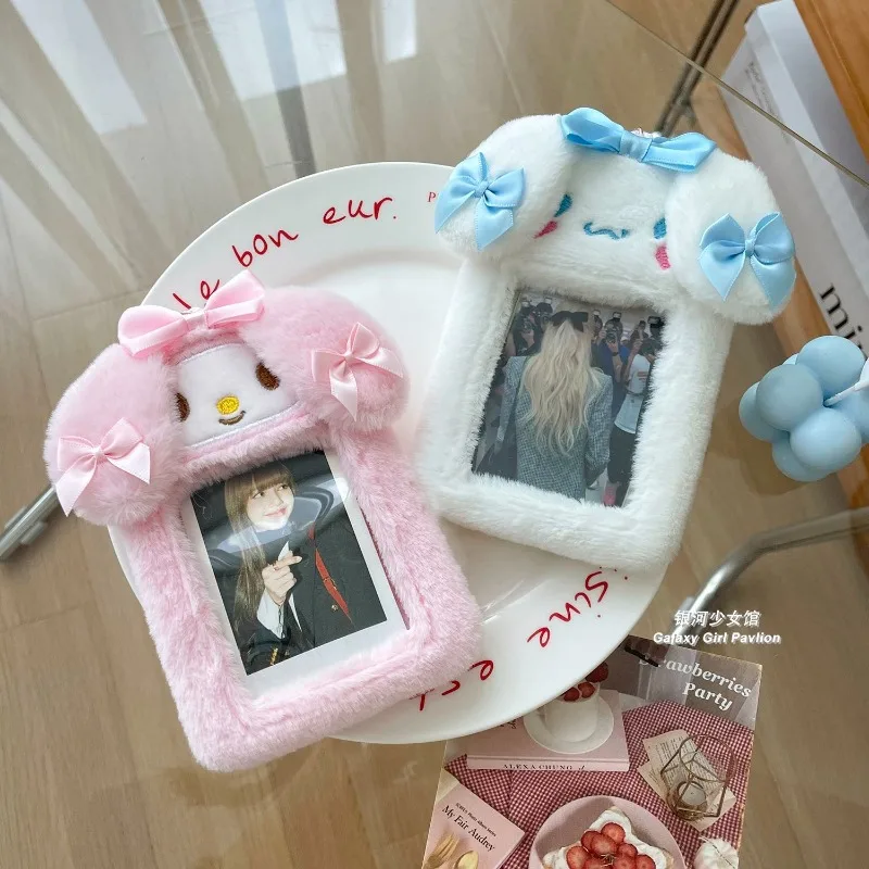 Kawaii Cinnamoroll Melody Plush Card Holder Cute Bus Card Bank ID Card holder Protective Cover Display Sleeves Bag Pendant Gift 
Kawaii Cinnamoroll Melody Plush Card Holder Cute Bus Card Bank ID Card holder Protective Cover Display Sleeves Bag Pendant Gift