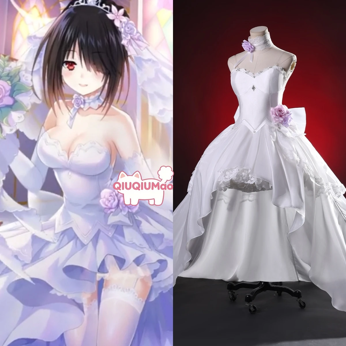 Date A Live Cosplay Costume Japanese Anime Kurumi Tokisaki Role Playing Fashion While Dress Outfit for Women XS-3XL Comic Con
Date A Live Cosplay Costume Japanese Anime Kurumi Tokisaki Role Playing Fashion While Dress Outfit for Women XS-3XL Comic Con