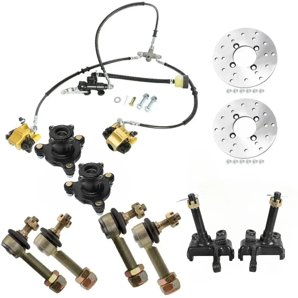 Front Hydraulic Twin Brake Caliper &3 Stud Front Wheel Rim Hub Steering Spindle Knuckle for 4 Wheelers Tricycle Drift Trike
Front Hydraulic Twin Brake Caliper &3 Stud Front Wheel Rim Hub Steering Spindle Knuckle for 4 Wheelers Tricycle Drift Trike