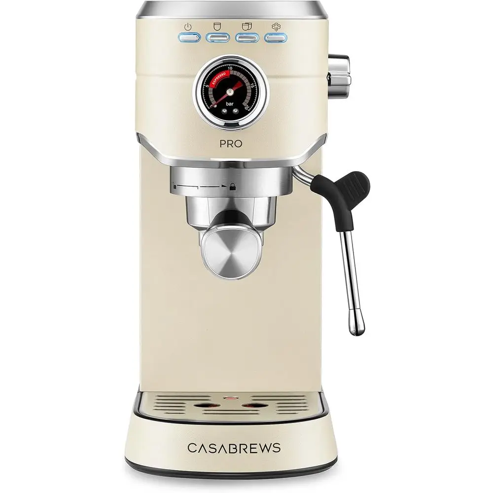 5418 PRO hine 20 Bar, Maker with Milk rother Steam Wand, Stainlee hine with 34oz Removable Water Tank, Small Latte hine, Creamy
5418 PRO hine 20 Bar, Maker with Milk rother Steam Wand, Stainlee hine with 34oz Removable Water Tank, Small Latte hine, Creamy