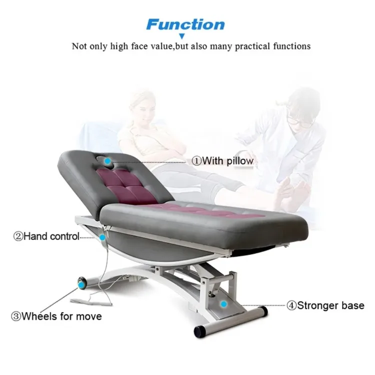 Cheap Price 2 Motors Adjus Eyelash Extension Facial Massage Bed For Body Therapy Spa Salon Treatment
Cheap Price 2 Motors Adjus Eyelash Extension Facial Massage Bed For Body Therapy Spa Salon Treatment