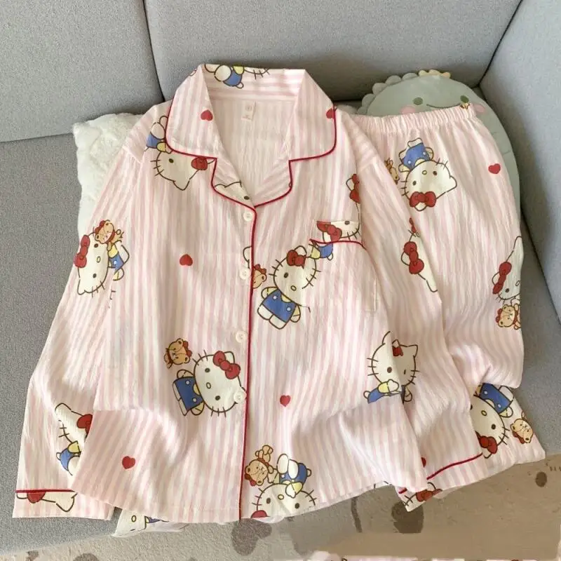 Hello Kittys Pajamas Cute Creative Long Sleeve Home Clothes Girls New Hot Selling Ins Comfortable Thickened Cartoon Suit
Hello Kittys Pajamas Cute Creative Long Sleeve Home Clothes Girls New Hot Selling Ins Comfortable Thickened Cartoon Suit