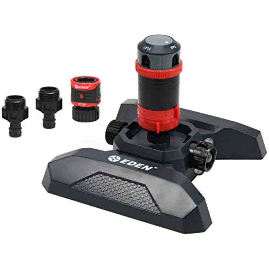 94123 4-Pattern Adjustable Mobile Gear Drive Sprinkler W/Quick Connect Starter Set, 360 Degree Coverage
94123 4-Pattern Adjustable Mobile Gear Drive Sprinkler W/Quick Connect Starter Set, 360 Degree Coverage
