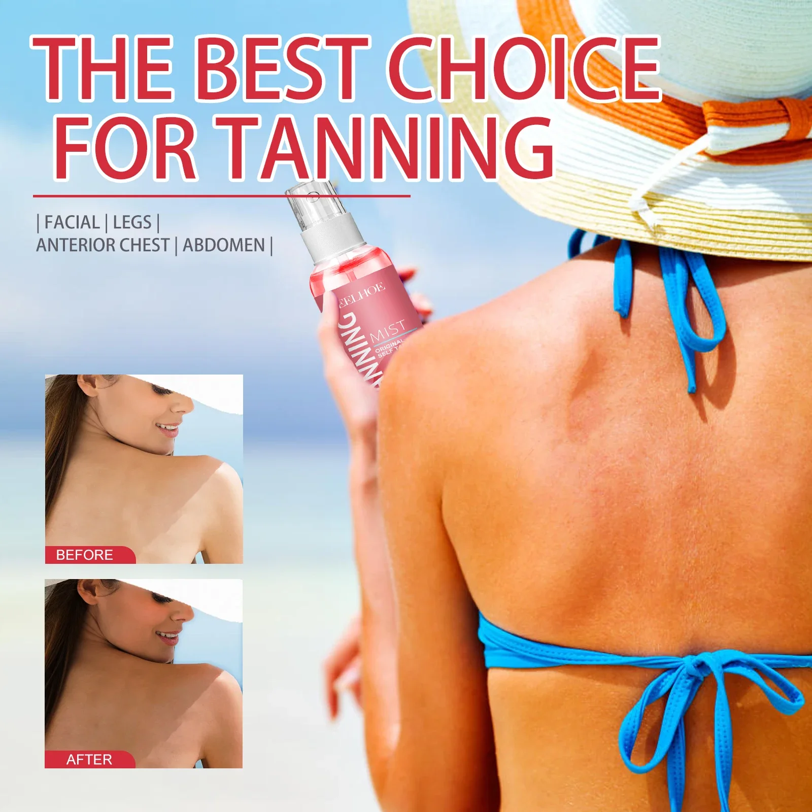 EELHOE Self Tanning Spray Oil 100ml Natural Bronzer Darker Sun Tan Skin Intensifier Nourish Moisturizing Bronze Fast Absorption Care
EELHOE Self Tanning Spray Oil 100ml Natural Bronzer Darker Sun Tan Skin Intensifier Nourish Moisturizing Bronze Fast Absorption Care