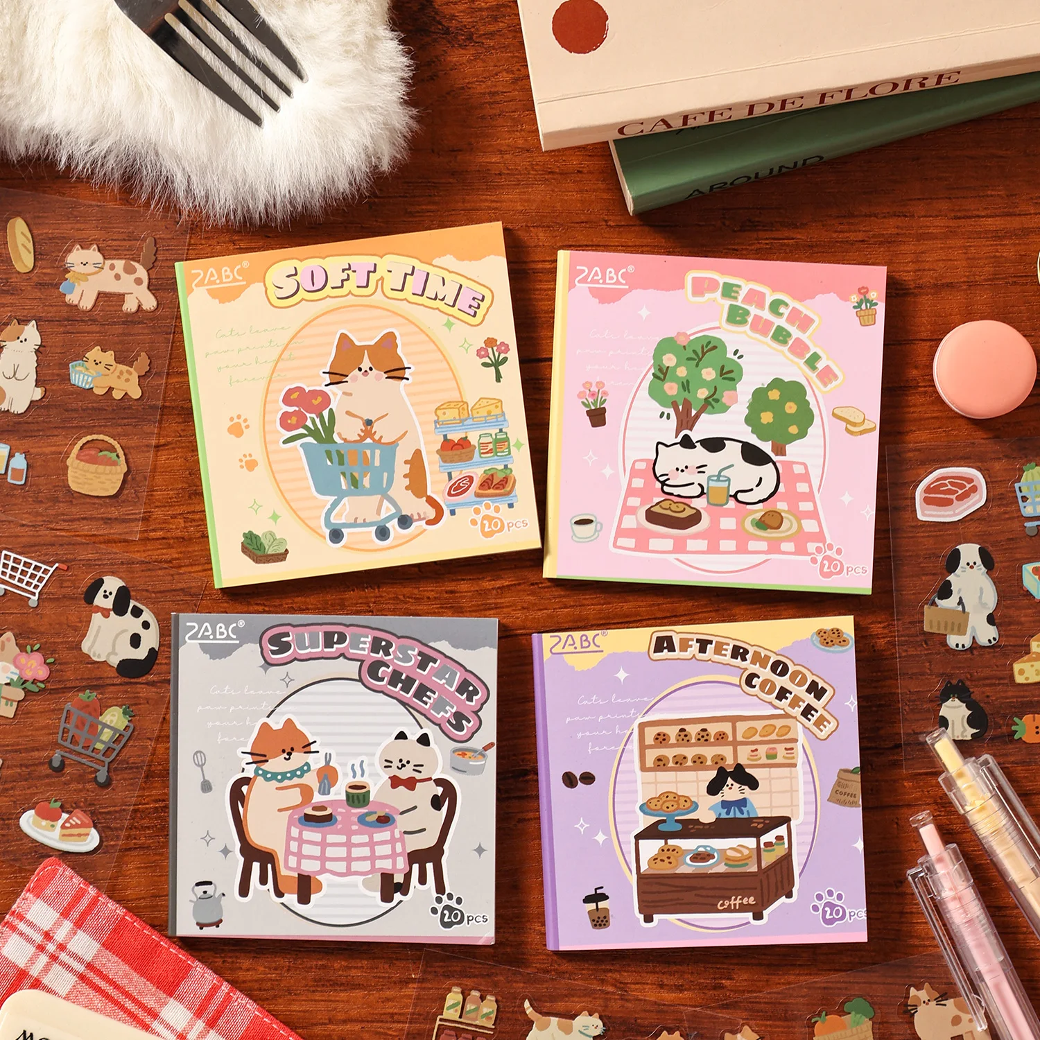 20 Pcs/Pack Cute Cartoon INS Style Cat Sticker Book DIY Hand Account Scrapbook Journal Decorative Material Stickers
20 Pcs/Pack Cute Cartoon INS Style Cat Sticker Book DIY Hand Account Scrapbook Journal Decorative Material Stickers