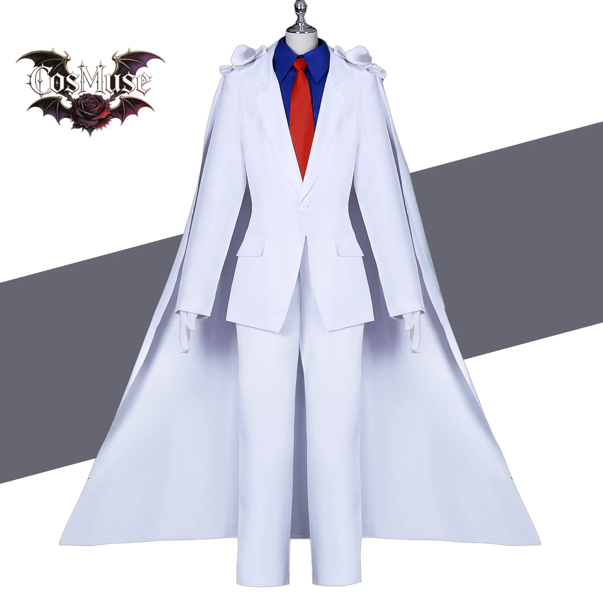Kaito Kiddo Cosplay Full Set Costume with Hat Cape Props - Anime Carnival Magicians Dress Up Uniform for Holiday Parties
Kaito Kiddo Cosplay Full Set Costume with Hat Cape Props - Anime Carnival Magicians Dress Up Uniform for Holiday Parties