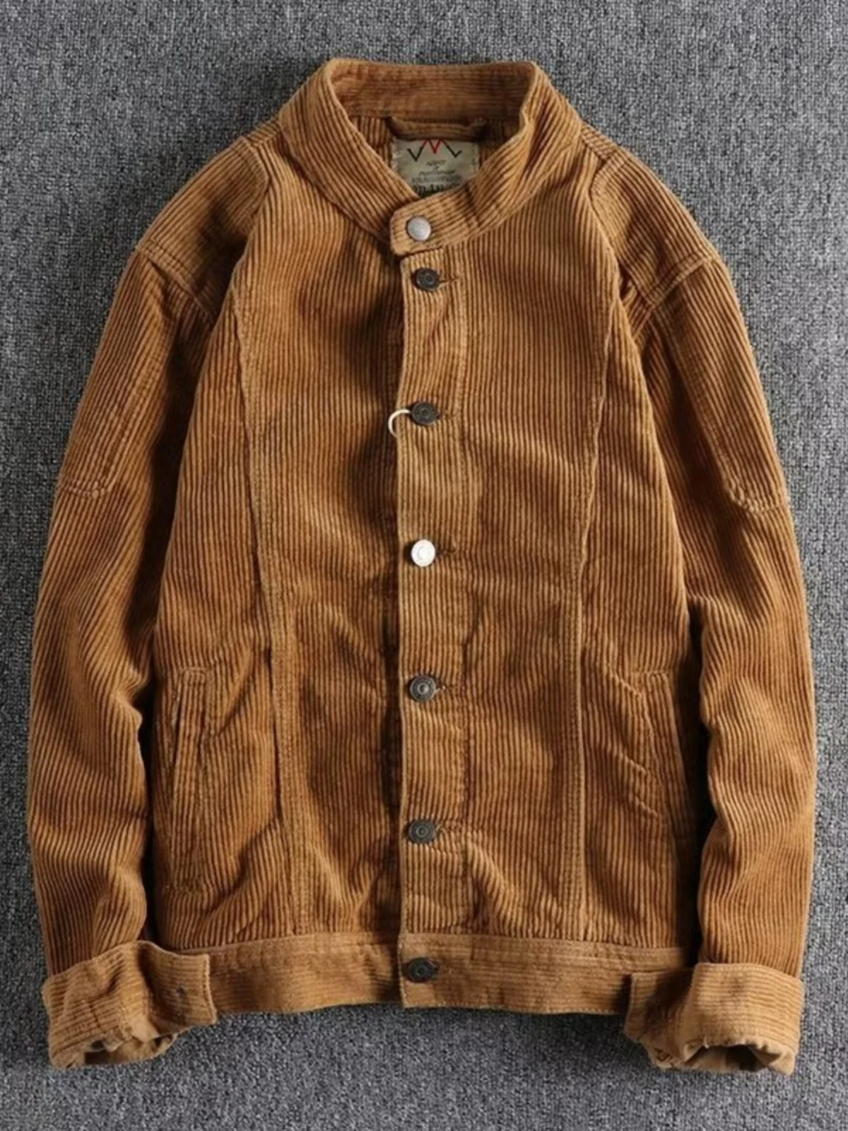 Retro American Corduroy Jaet Men's Spring Autumn Trendy Pure Color Waed Loose Casual Stand Collar Jaet Outerwear
Retro American Corduroy Jaet Men's Spring Autumn Trendy Pure Color Waed Loose Casual Stand Collar Jaet Outerwear