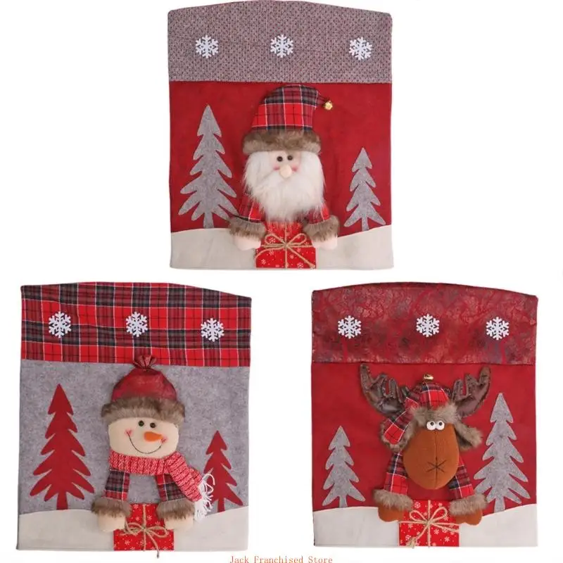 Christmas Chair Cover Festive Holiday Decor for Dining Room Chair Protector Wrap
Christmas Chair Cover Festive Holiday Decor for Dining Room Chair Protector Wrap
