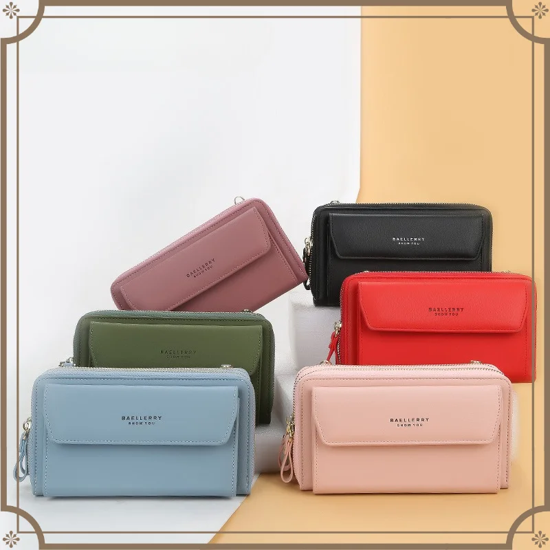 Women's long wallet Korean double zipper large capacity messenger bag women's fashion versatile mobile phone bag
Women's long wallet Korean double zipper large capacity messenger bag women's fashion versatile mobile phone bag