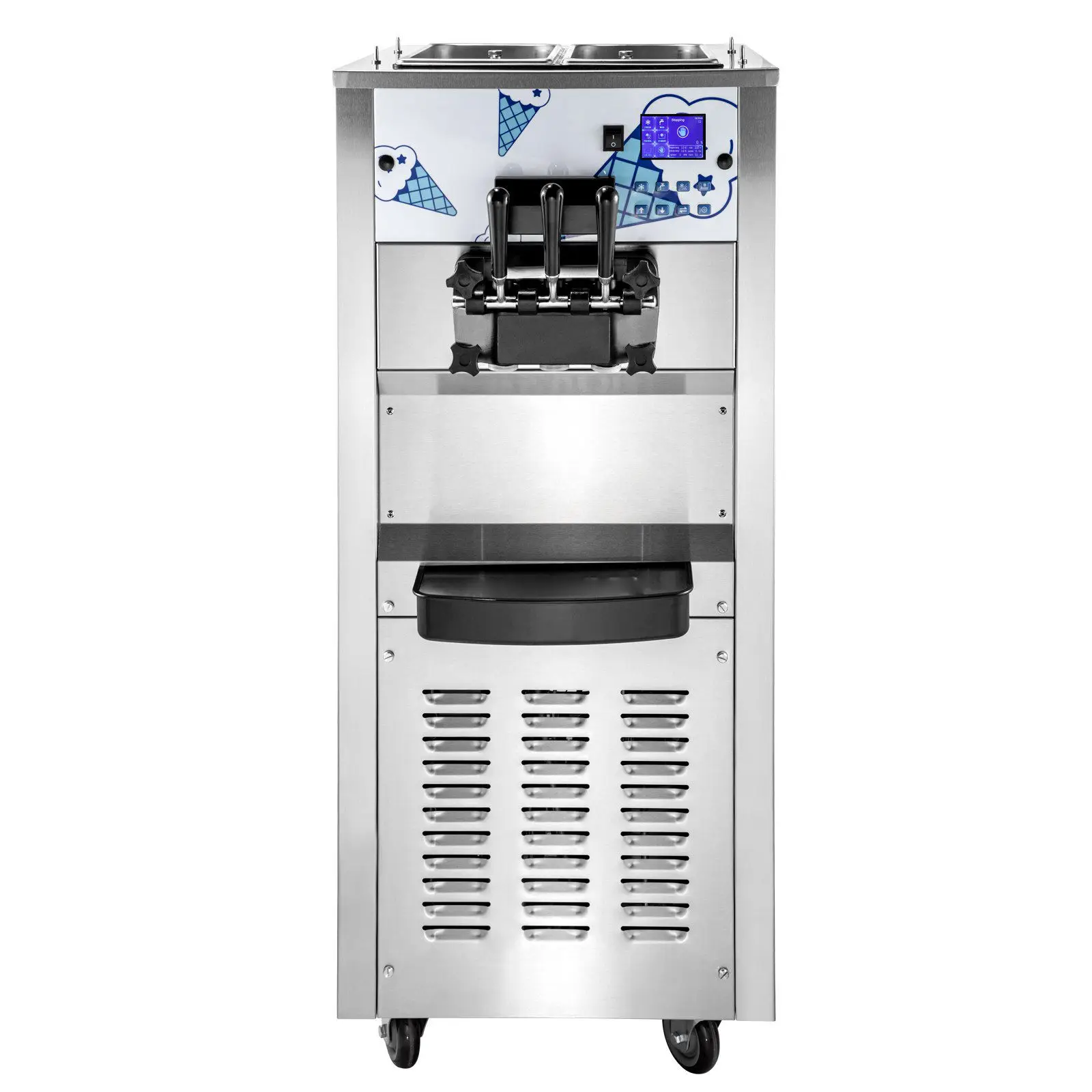Automatic Soft Ice Cream Machine with 3 FlavorsIce Cream Maker Machine 2500w For Commercial Restaurants Snack
Automatic Soft Ice Cream Machine with 3 FlavorsIce Cream Maker Machine 2500w For Commercial Restaurants Snack