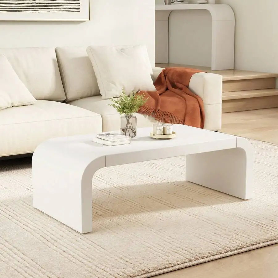 MERAX 47" Modern Minimalist Waterfall Curved Coffee Table, Easy Assembly, Sleek Design For Living Room And Bedroom,Black
MERAX 47" Modern Minimalist Waterfall Curved Coffee Table, Easy Assembly, Sleek Design For Living Room And Bedroom,Black