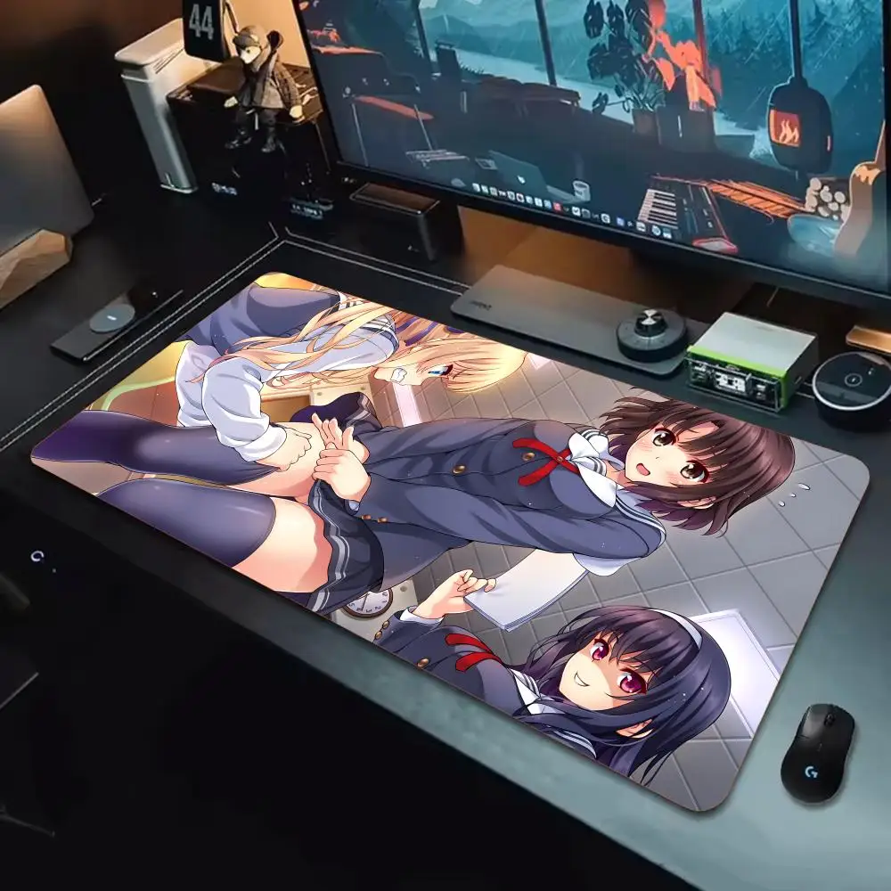Коврик для мыши Game Saekano, коврики для клавиатуры, кавайная резина, нескользящий настольный коврик, XXL90x40 см
Коврик для мыши Game Saekano, коврики для клавиатуры, кавайная резина, нескользящий настольный коврик, XXL90x40 см