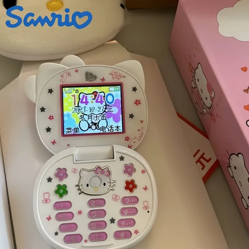 Sanrio Hello Kitty Original Kawaii Flip Phone Cartoon Cute Pink White Mini Phone Girl Gift Birthday Fashion Toy Xmas Gift
Sanrio Hello Kitty Original Kawaii Flip Phone Cartoon Cute Pink White Mini Phone Girl Gift Birthday Fashion Toy Xmas Gift