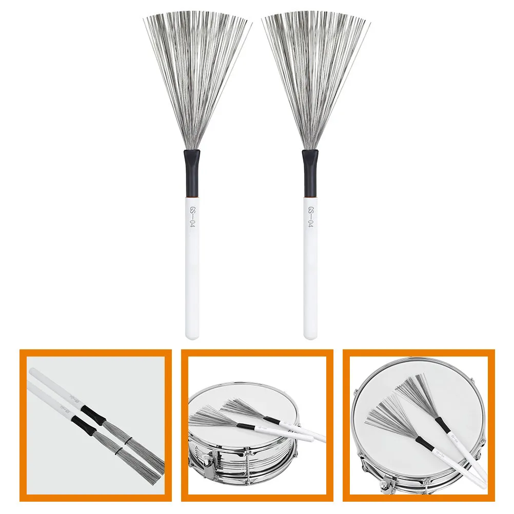 1Pair Maple Wood Handle Drum Brush High Carbon Steel Wire Multipurpose Percussion Instrument Drum Brush for Kids Students Adults
1Pair Maple Wood Handle Drum Brush High Carbon Steel Wire Multipurpose Percussion Instrument Drum Brush for Kids Students Adults