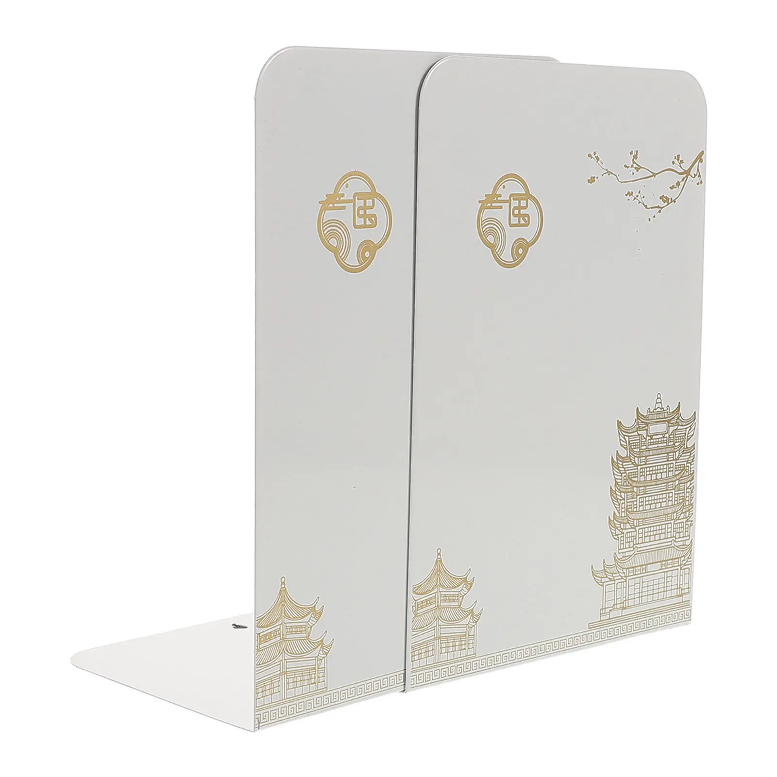 2Pcs Modern Chinese Style Metal Bookends Desktop Book Stand Holder for Reading Cooking Studying Heavy Books Textbooks Cookbooks
2Pcs Modern Chinese Style Metal Bookends Desktop Book Stand Holder for Reading Cooking Studying Heavy Books Textbooks Cookbooks