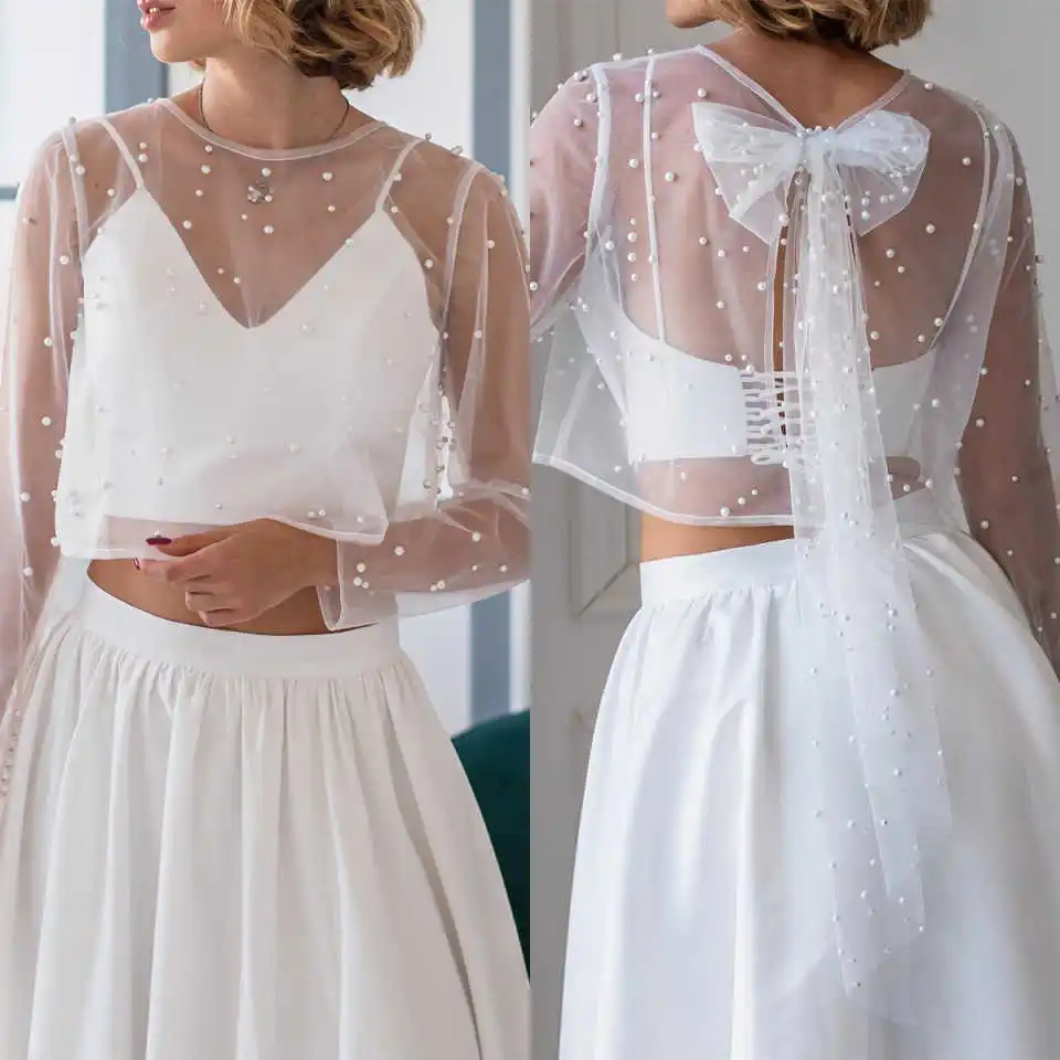 Новый дизайн, свадебная шаль, свадебное болеро с жемчугом, прозрачная свадебная накидка с длинными рукавами, свадебная куртка, свадебные аксессуары по индивидуальному заказу
Новый дизайн, свадебная шаль, свадебное болеро с жемчугом, прозрачная свадебная накидка с длинными рукавами, свадебная куртка, свадебные аксессуары по индивидуальному заказу