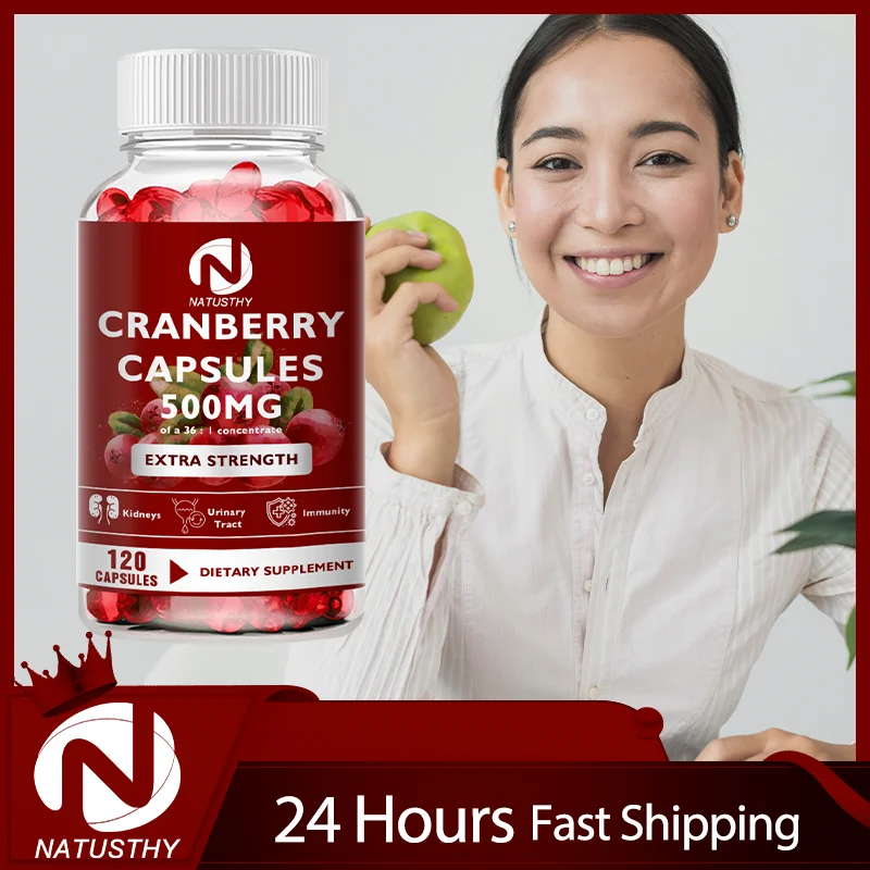 Cranberry Extract Supports Urinary System Health, Bladder Health Potent Antioxidant Rich Vitamin C - Everyday Cranberry Capsule 
Cranberry Extract Supports Urinary System Health, Bladder Health Potent Antioxidant Rich Vitamin C - Everyday Cranberry Capsule
