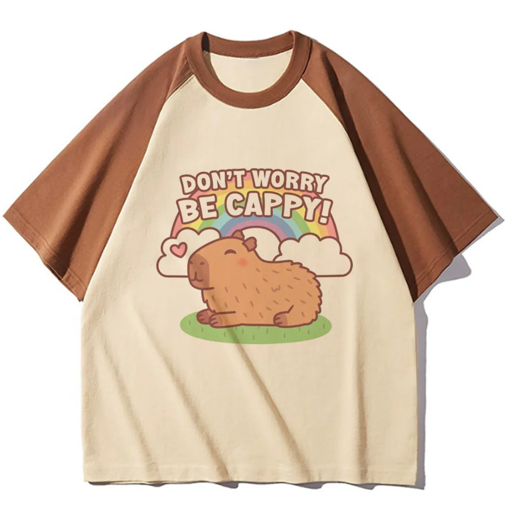 Capybara top tees female Vintage Digital streetwear women Breathable korean clothes shirt hip hop Digital Psychedelic aesthetic
Capybara top tees female Vintage Digital streetwear women Breathable korean clothes shirt hip hop Digital Psychedelic aesthetic