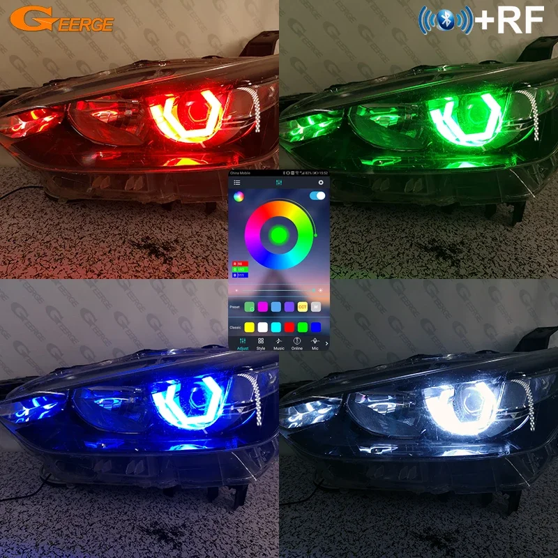 For Mazda CX-3 CX3 DK 2015 - 2020 Day Light Bluetooth App Dynamic Sequential Multi Color RGB Led Angel Eyes Hex Halo Rings
For Mazda CX-3 CX3 DK 2015 - 2020 Day Light Bluetooth App Dynamic Sequential Multi Color RGB Led Angel Eyes Hex Halo Rings