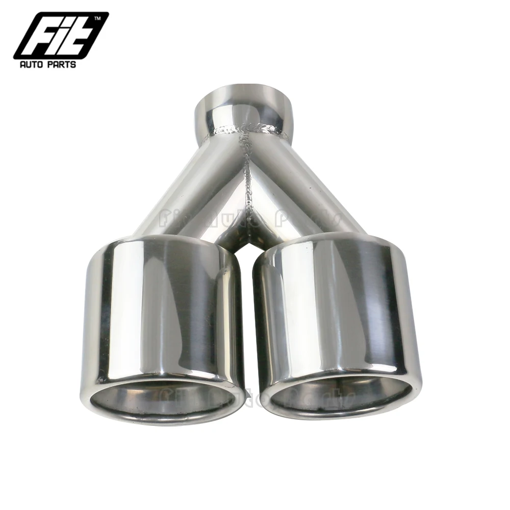 2.5'' inlet 3'' Dual outlet Exhaust Pipe stainless steel Exhaust muffler Tail End Tip for Universal Car
2.5'' inlet 3'' Dual outlet Exhaust Pipe stainless steel Exhaust muffler Tail End Tip for Universal Car