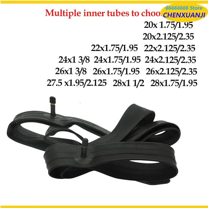 Внутренняя трубка разных размеров (20/22/24/26/27,5/28 дюймов) для велосипедов и горных велосипедов
Внутренняя трубка разных размеров (20/22/24/26/27,5/28 дюймов) для велосипедов и горных велосипедов