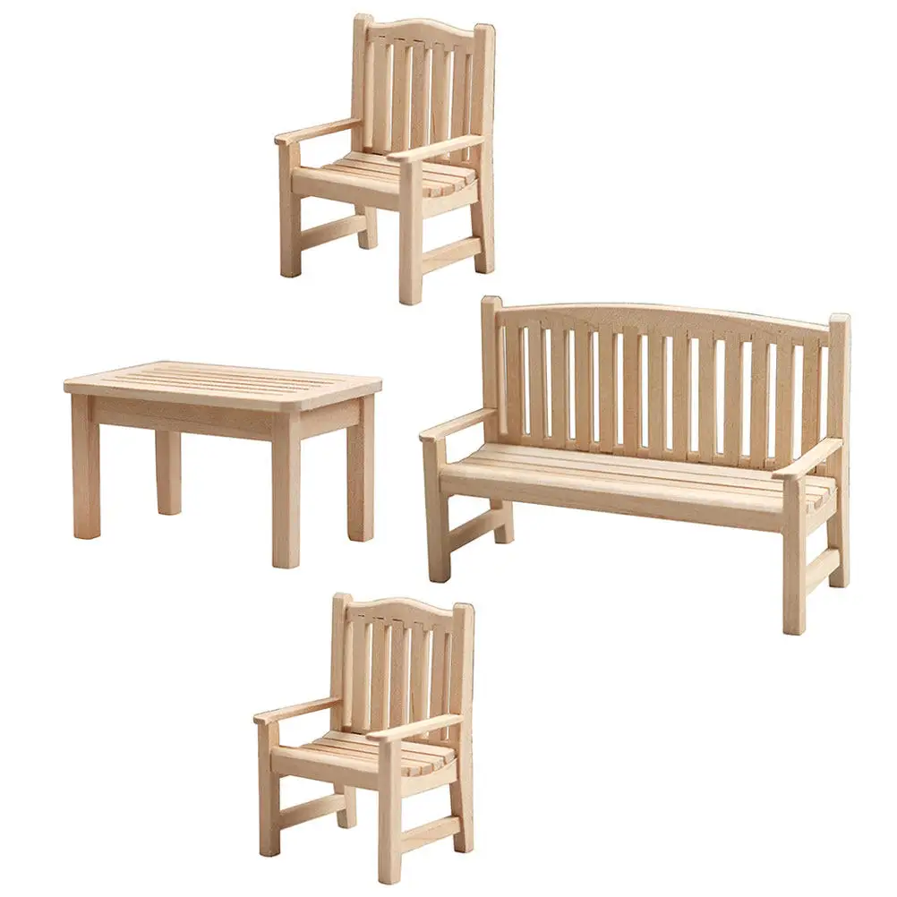 4Pcs Tiny Wooden Mini Bench Decor Elegant Simple Design for Photography Props DIY Landscape Decoration Miniature Garden Chair
4Pcs Tiny Wooden Mini Bench Decor Elegant Simple Design for Photography Props DIY Landscape Decoration Miniature Garden Chair