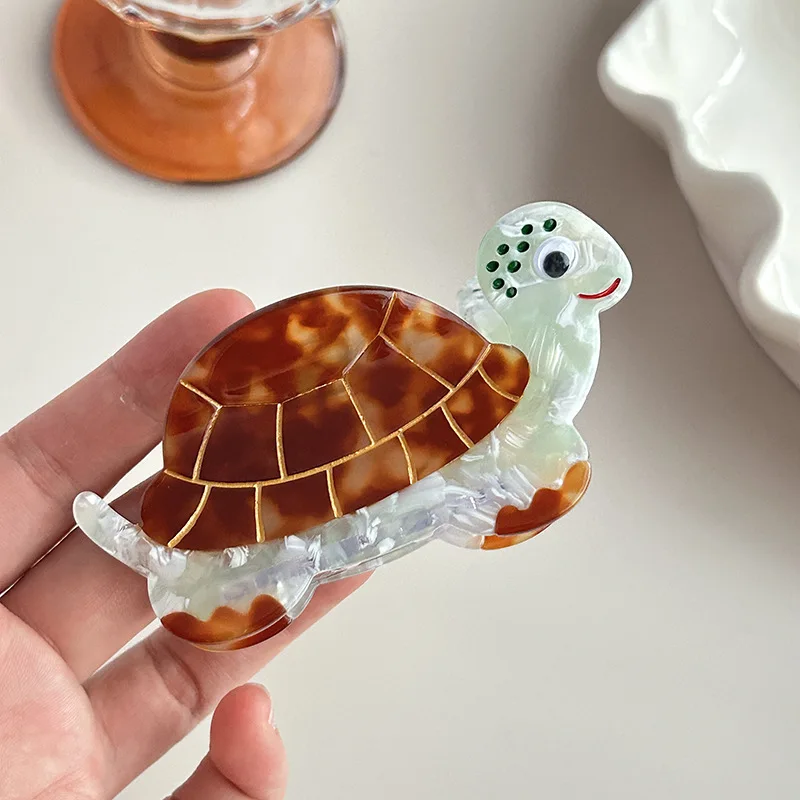 DuoShang Ocean Series Spliced Turtle Acetate Hair Claw Light Luxury Claw Clip Crab Hair Clip for Women Headwear Hair Accessories
DuoShang Ocean Series Spliced Turtle Acetate Hair Claw Light Luxury Claw Clip Crab Hair Clip for Women Headwear Hair Accessories